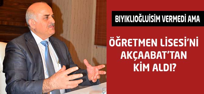 Akçaabat'ın Yatırımını Nasıl Aldılar?