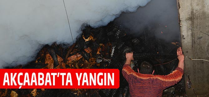 Akçaabat'ta Yangın