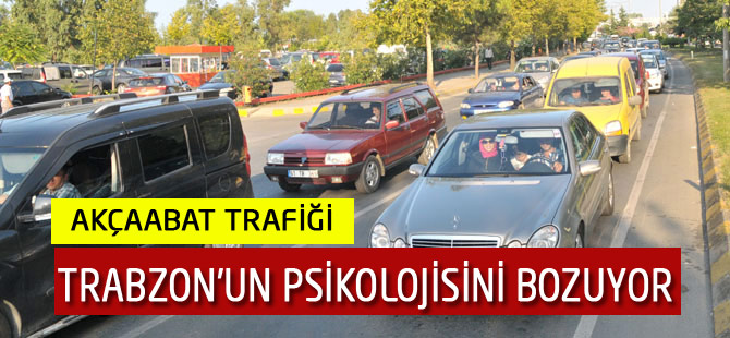Akçaabat Trafiği Sinir Bozuyor