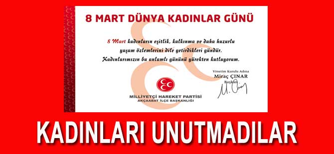 Mhp Kadınları Unutmadı
