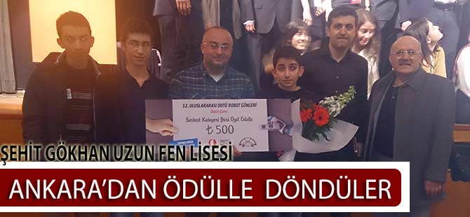 Ankara'dan Ödülle Döndüler