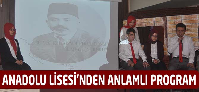Anadolu Lisesi'nden Anlamlı Program