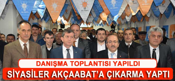 Ak Parti Akçaabat İlçe Teşkilatı Mart ayı ilçe danışma meclisi toplantısı yapıldı.