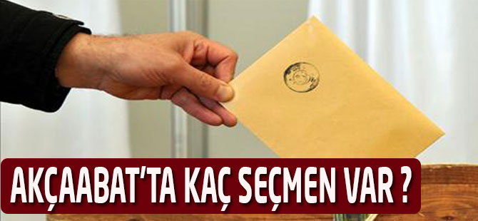 Akçaabat'ta Kaç Seçmen Var?