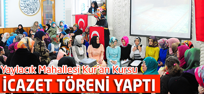 İcazet Töreni Yapıldı