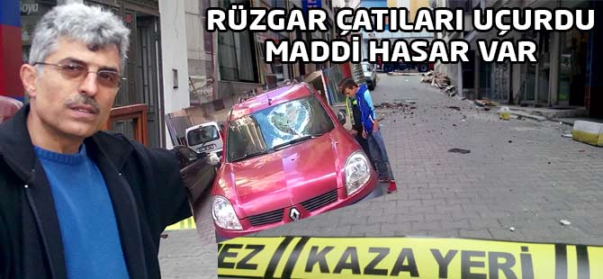 Şiddetli Rüzgar Çatıları Uçurdu.