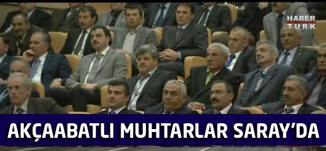 Cumhurbaşkanı Erdoğan, Cumhurbaşkanlığı Külliyesi'nde muhtarlarla bir araya geldi.