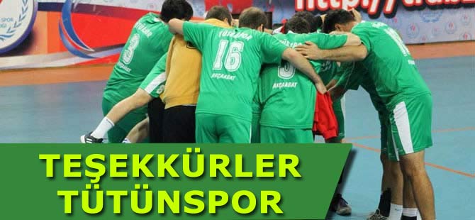 Teşekkürler Tütünspor