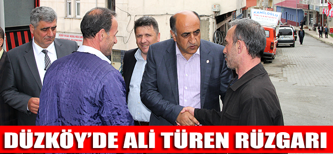 Ali Türen Öztürk, Düzköy İlçesinde Esnaf ve Vatandaşlarla Buluştu.
