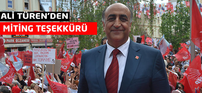 Öztürk, Teşekkür Etti
