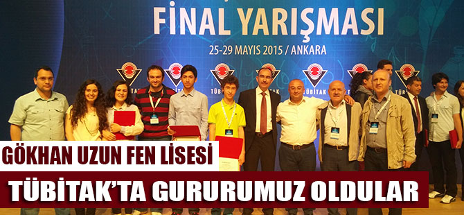 Akçaabat Şehit Gökhan Uzun Fen Lisesi, TÜBİTAK’ta üçüncü oldu.