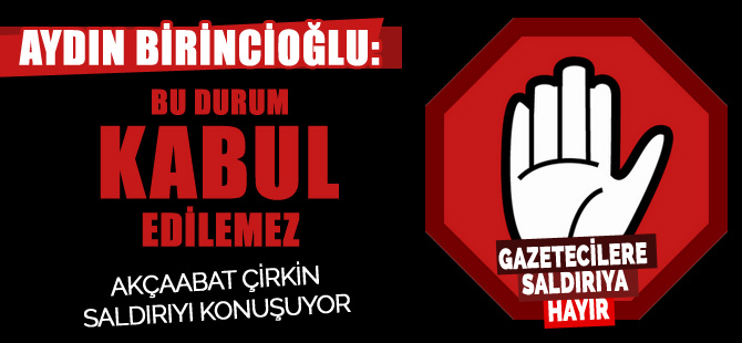 Saldırıyı Kınıyorum