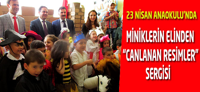 Miniklerin Elinden "Canlanan Resimler" Sergisi