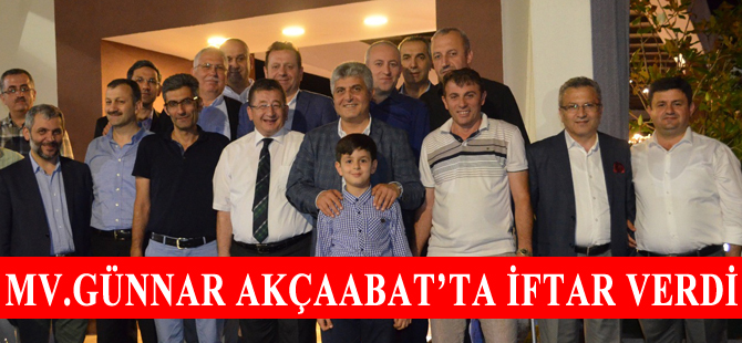 AK Parti Trabzon Milletvekili Dr. Adnan Günnar, iftar yemeği düzenledi.