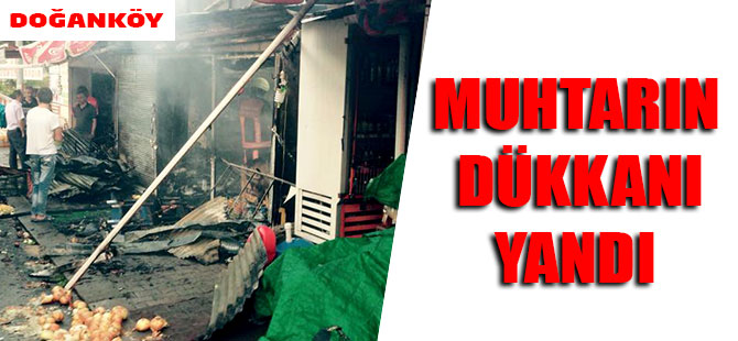 Doğanköy’de Yangın.