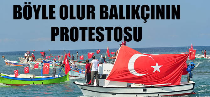 Balıkçılar Terörü Protesto etti.