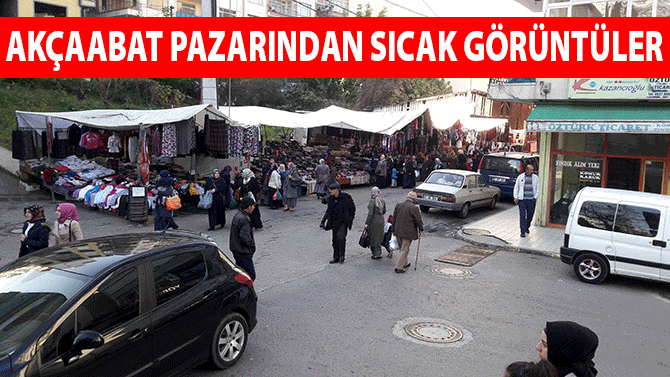 Akçaabat Salı Pazarından Sıcak Görüntüler