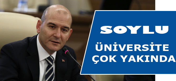 Soylu “Verdiğimiz Sözün Arkasındayız”