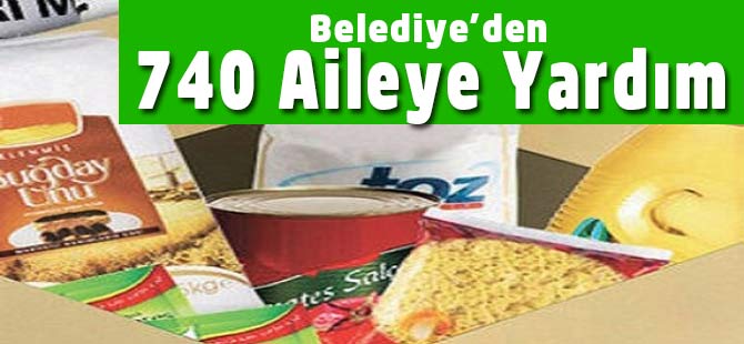 740 Aileye Kumanya Yardımı