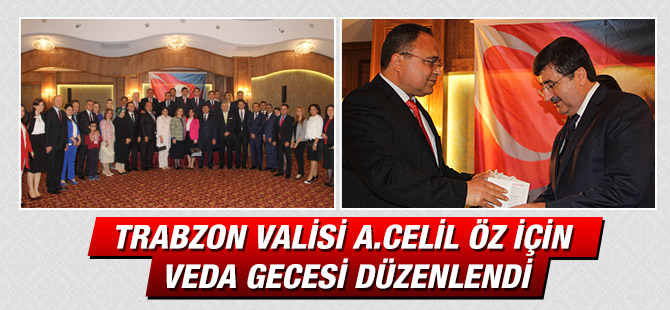 Vali A. Celil Öz'e Veda Gecesi Düzenlendi