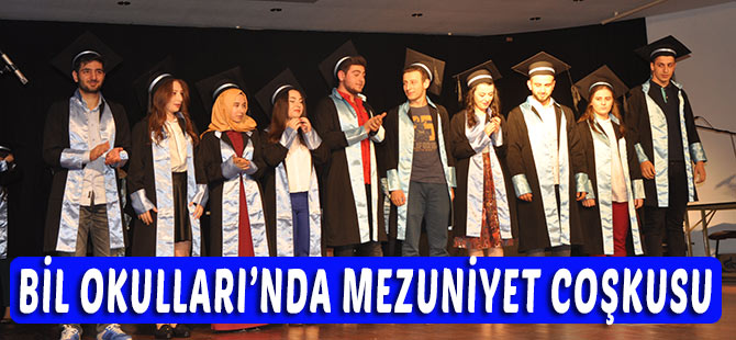 Bil Okullarında mezuniyet Coşkusu