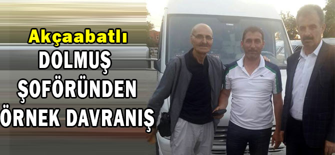 Akçaabat'ta örnek Davranış