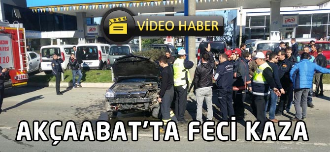 Akçaabat'ta Feci Kaza