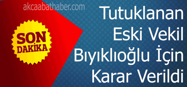 Eski Vekil İçin Karar