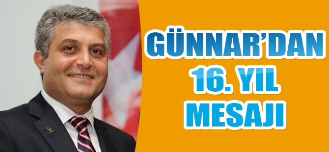 Günnar'dan 16. Yıl Mesajı