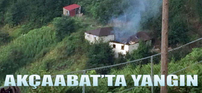 Akçaabat'ta Yangın