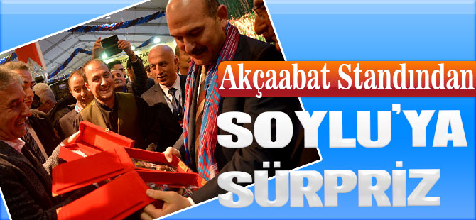 Soylu'ya Akçaabat'tan Sürpriz