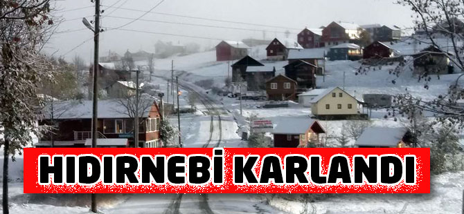 Hıdırnebiye Yılın İlk Karı Yağdı
