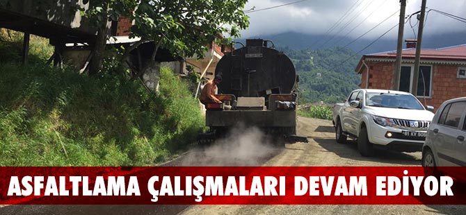 Akçaabat Belediyesi Asfaltlama Çalışmalarına Devam Ediyor.