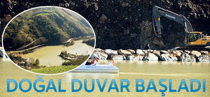 Sera Gölü'nde Doğal Duvar