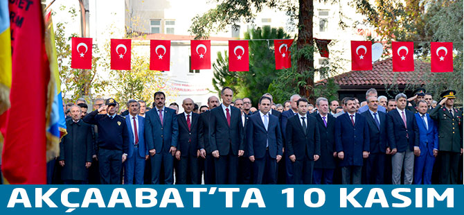 Akçaabat'ta 10 Kasım Çoşkusu