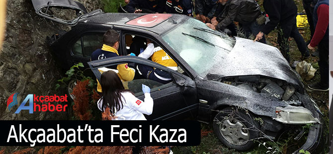Akçaabat'ta Feci Kaza 1 Yaralı