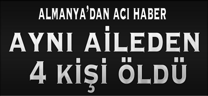 Almanya'dan Trabzon'a acı haber.