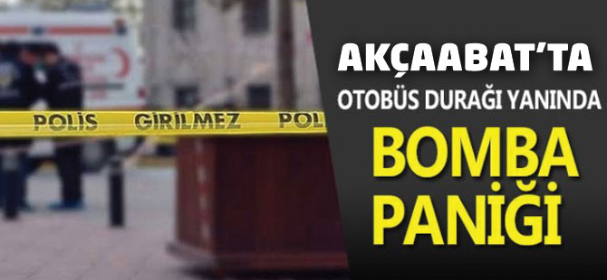 Akçaabat'ta Şüpheli Çanta Paniği