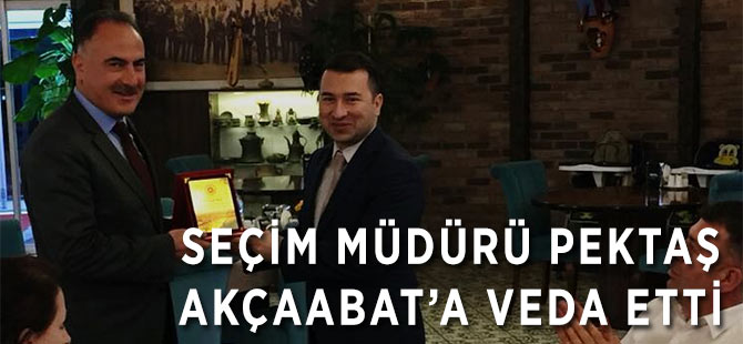Pektaş Akçaabat'a Veda Etti