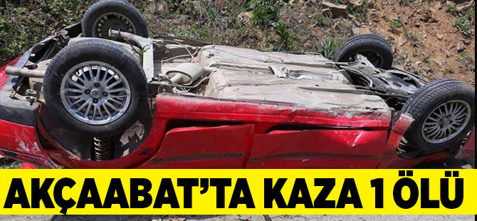 Akçaabat'ta Kaza 1 Ölü