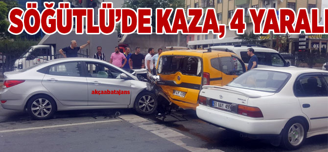 Akçaabat’ta Trafik Kazası 4 yaralı