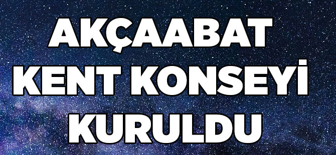 Akçaabat Kent Konseyi Kuruldu