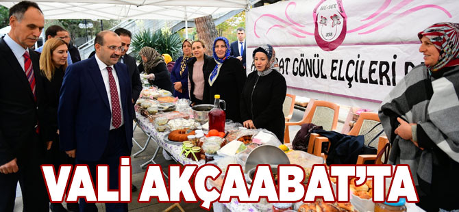 Vali Akçaabat'ta