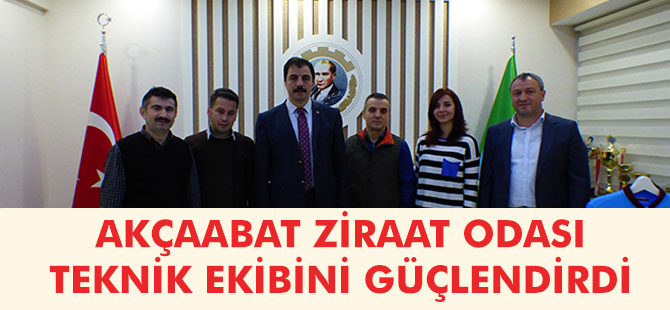 Akçaabat Ziraat Odası Teknik Ekibi Güçleniyor