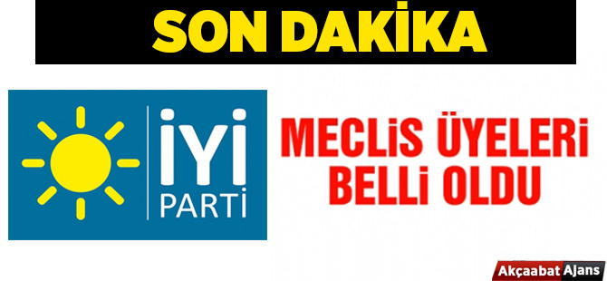 İYİ Parti Akçaabat Listesi