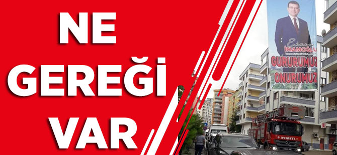 İmamoğlu Afişi Kaldırldı