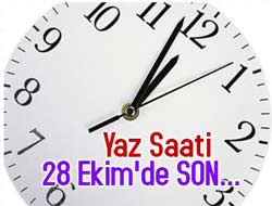 Yaz saati uygulaması sona eriyor