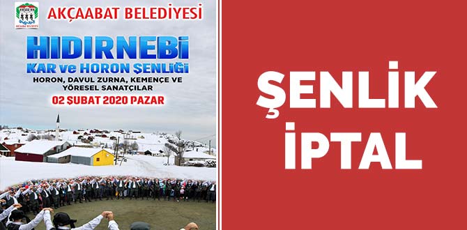Kar Festivali İptal Edildi