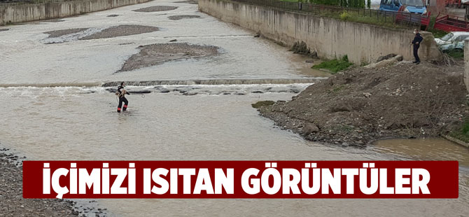 Mahsur Kalan Köpek Kurtarıldı