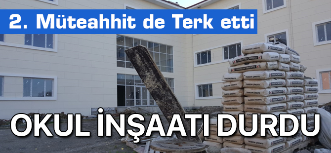 Okul İnşaatı Durdu